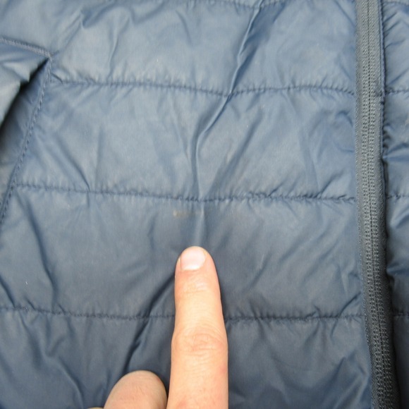 Carhartt Gilliam Vest Women Large 12/14 Blue Quilted Light Wind Rain LOGO 103685 - Picture 7 of 13